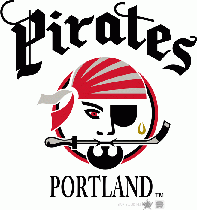 Portland Pirates 1990 91-1999 00 Primary Logo iron on transfers for clothing